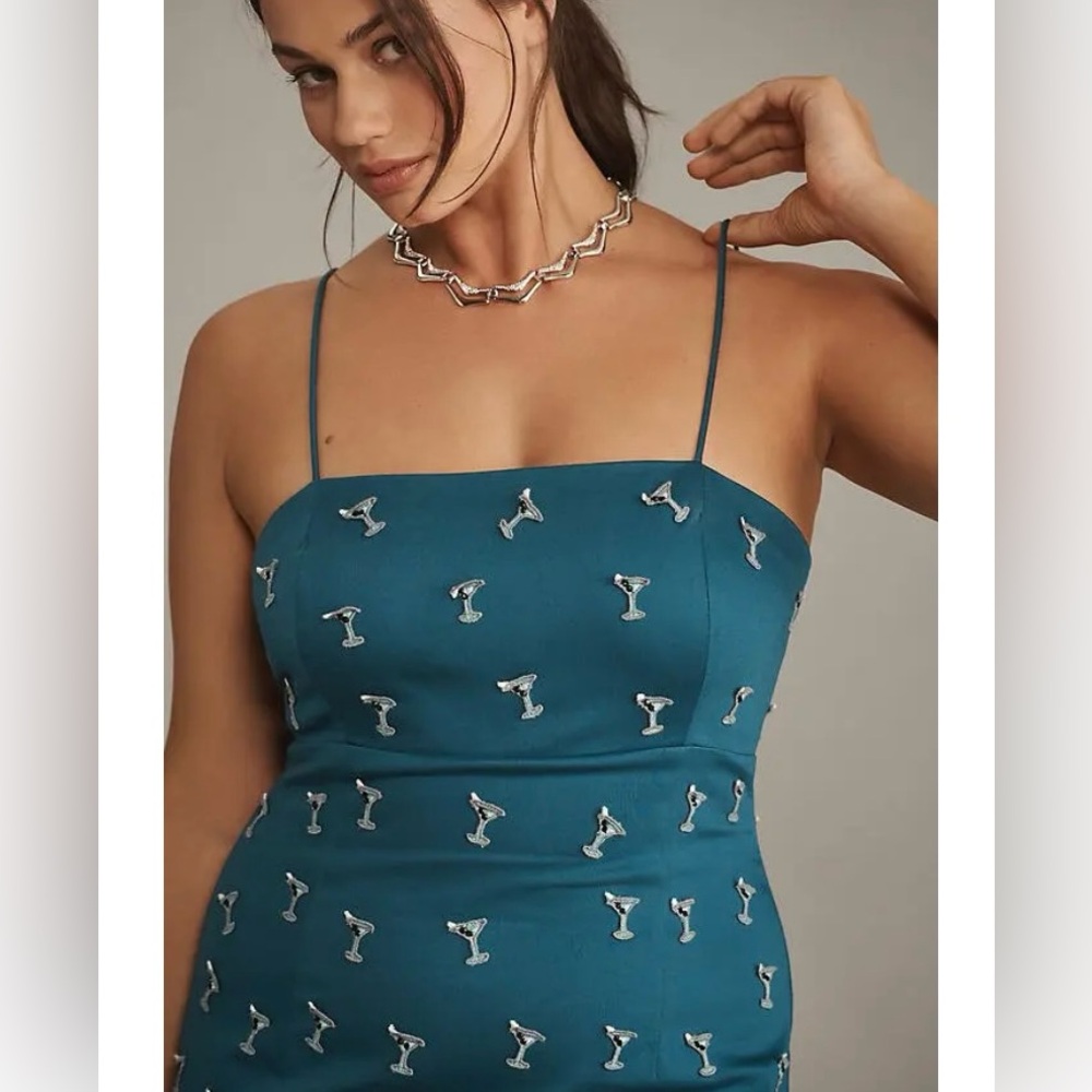 ANTHROPOLOGIE Maeve The Brynne 3D Mini Dress - Picture 6 of 14